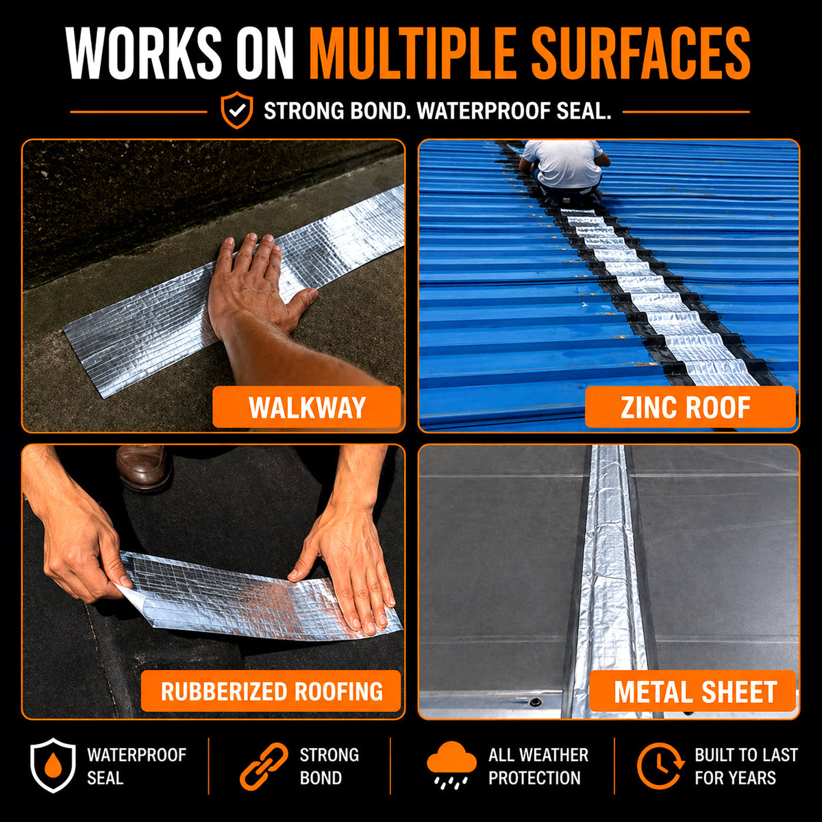 WATERPROOF BUTYL TAPE – LEAK REPAIR & SEALING TAPE | BUY 1 GET 1 FREE